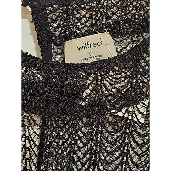 ALT Elena Gilbert Anthropologie Wilfred Crochet Dress Sz Small Black Whimsigoth - Picture 5 of 9